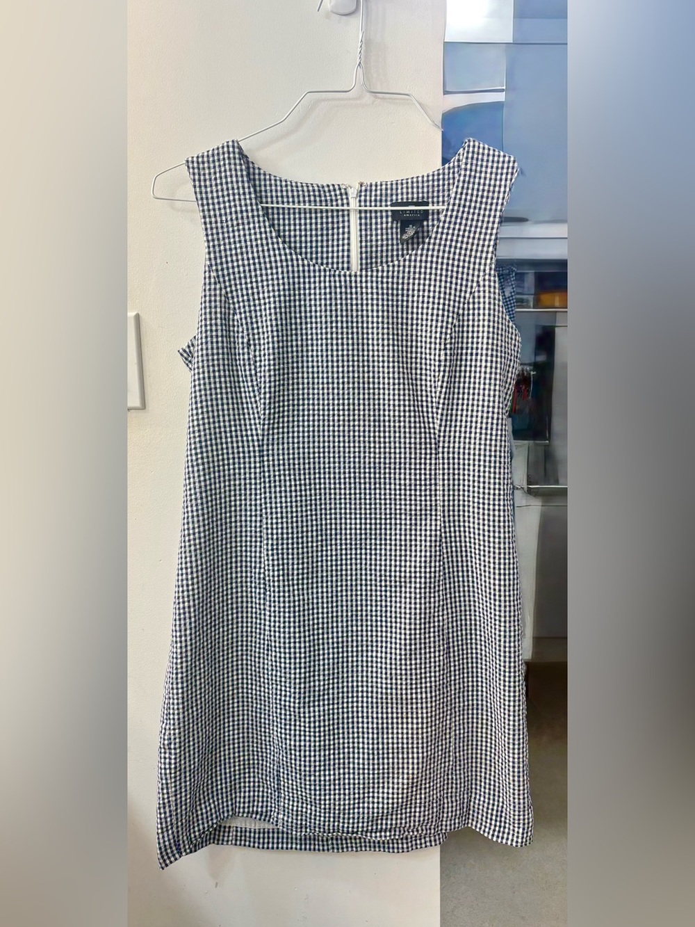 Vintage Limited America Navy & White Dress - Size 10